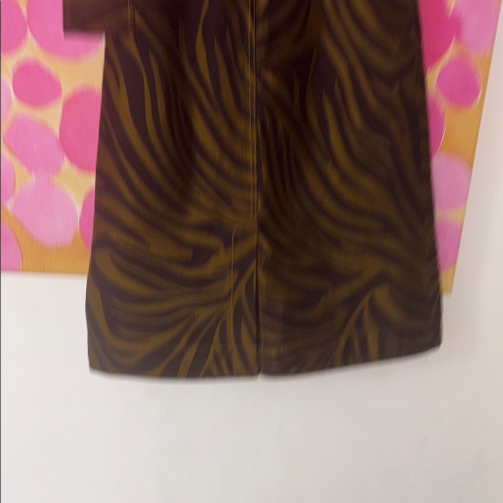 3.1 Phillip Lim Zebra Belted Top Stitched Midi Skirt - Picture 7 of 12
